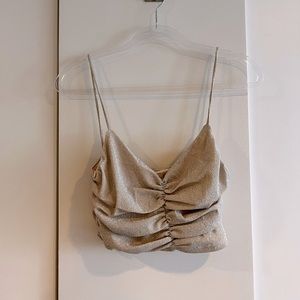 Brand new GIGI GLITTER TOP CHAMPAGNE top